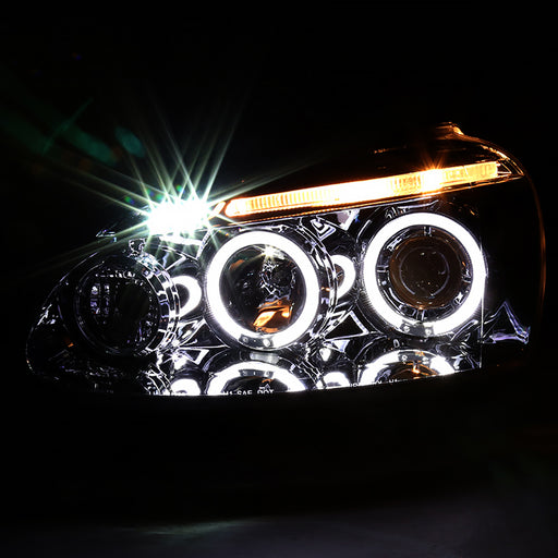 Spec-D 06-08 Volkswagen Jetta Halo Led Projector Chrome LHP-GLF05-TM