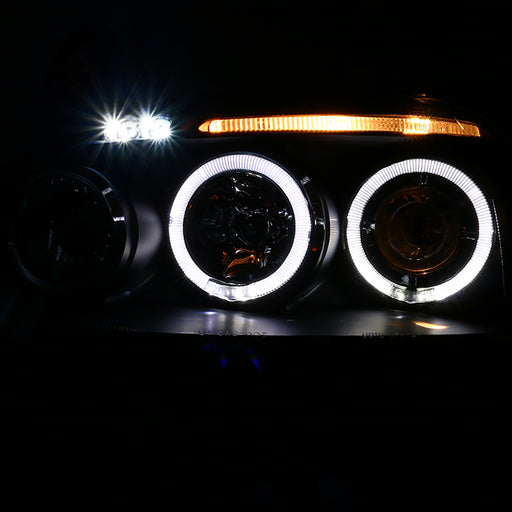 Spec-D 06-08 Volkswagen Jetta Halo Led Projector Black LHP-GLF05JM-TM