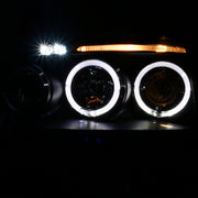 Spec-D 06-08 Volkswagen Golf Halo Led Projector Black LHP-GLF05JM-TM
