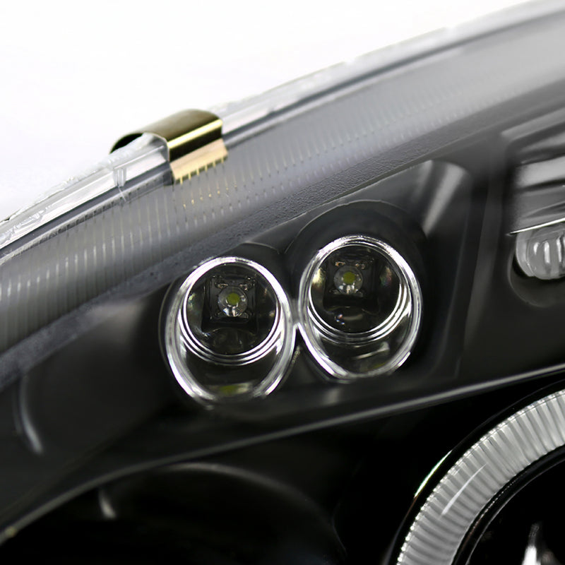 Spec-D 06-08 Volkswagen Golf Halo Led Projector Black LHP-GLF05JM-TM