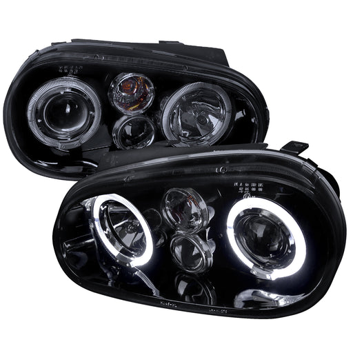 Spec-D 99-03 Volkswagen  Golf  Projector Headlight Gloss Black Housing Smoke Lens  LHP-GLF99G-TM