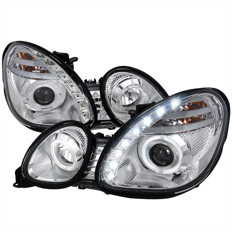 Spec-D 98-05 Lexus  Gs300 Halo Projector Headlight Chrome - Not Compatible With Factory Xenon LHP-GS30098-RS