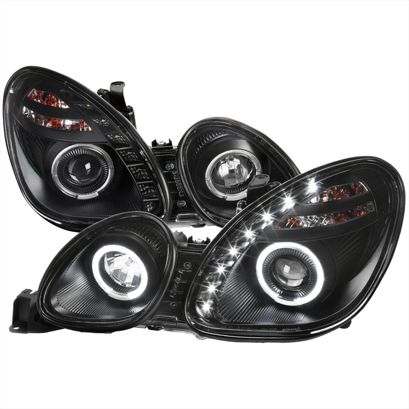 Spec-D 98-05 Lexus  Gs300 Halo Projector Headlight Black Housing - Not Compatible With Factory Xenon LHP-GS30098JM-RS