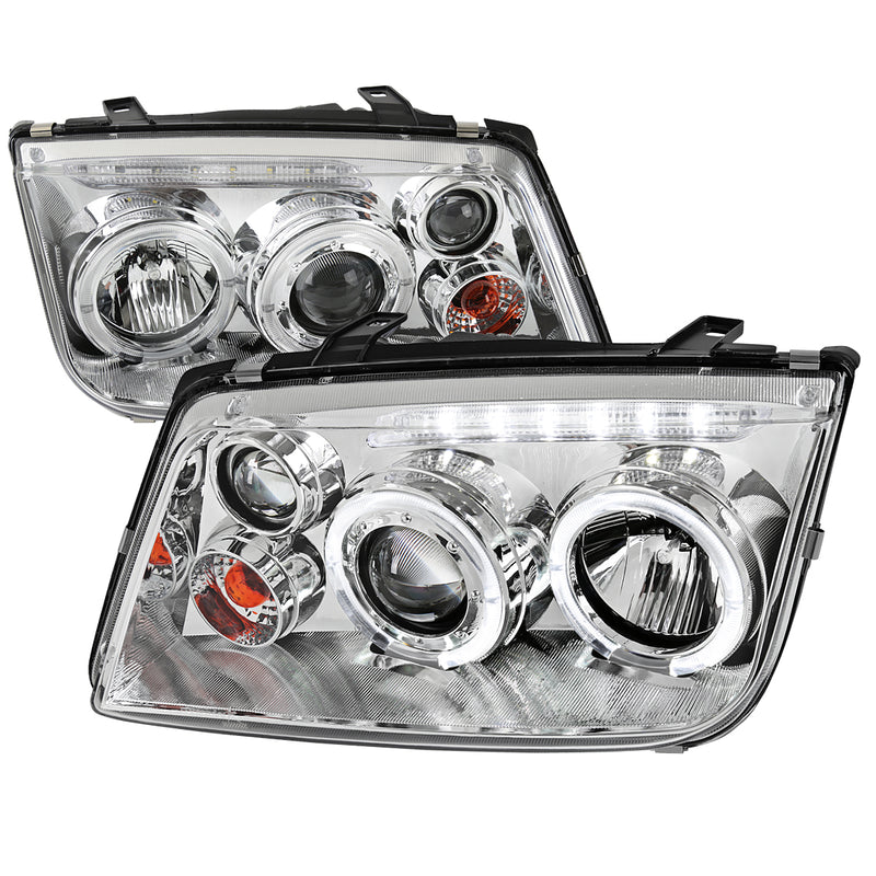 Spec-D 99-04 Volkswagen  Jetta  Projector Headlight Chrome Housing  LHP-JET99-RS