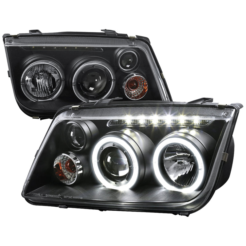 Spec-D 99-04 Volkswagen  Jetta  Projector Headlight Black Housing  LHP-JET99JM-RS