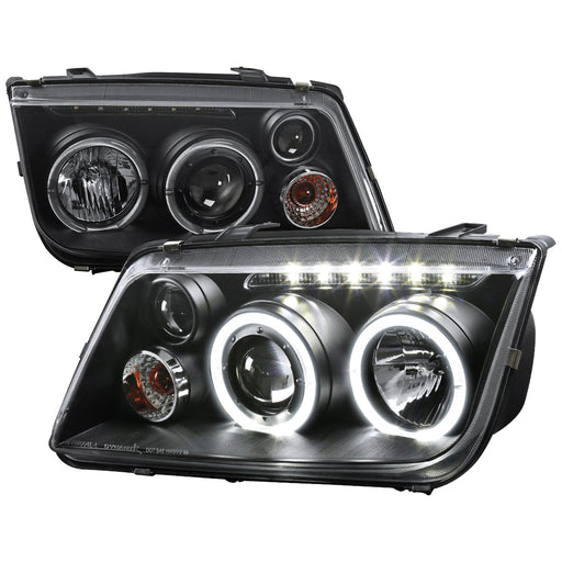Spec-D 99-04 Volkswagen  Jetta  Projector Headlight Black Housing  LHP-JET99JM-RS