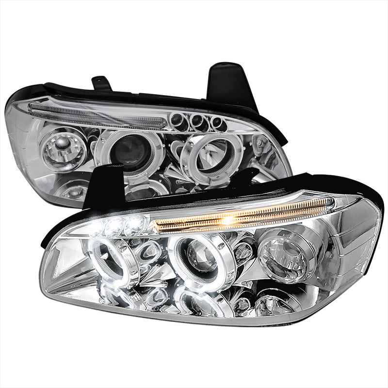 Spec-D 00-01 Nissan Maxima  Projector Headlight Chrome Housing LHP-MAX00-TM