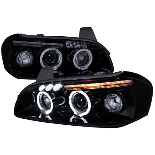 Spec-D 00-01 Nissan Maxima  Projector Headlight Gloss Black Housing Smoke Lens  LHP-MAX00G-TM