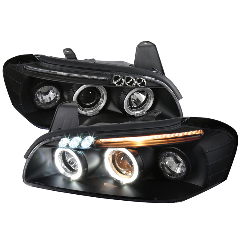 Spec-D 00-01 Nissan Maxima  Projector Headlight Black Housing LHP-MAX00JM-TM