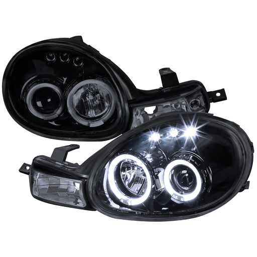 Spec-D 00-02 Dodge  Neon  Projector Headlight Gloss Black Housing Smoke Lens  LHP-NEO00G-TM