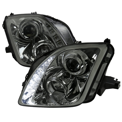 Spec-D 97-01 Honda Prelude Projector Headlights- Smoke LHP-PL97G-RS