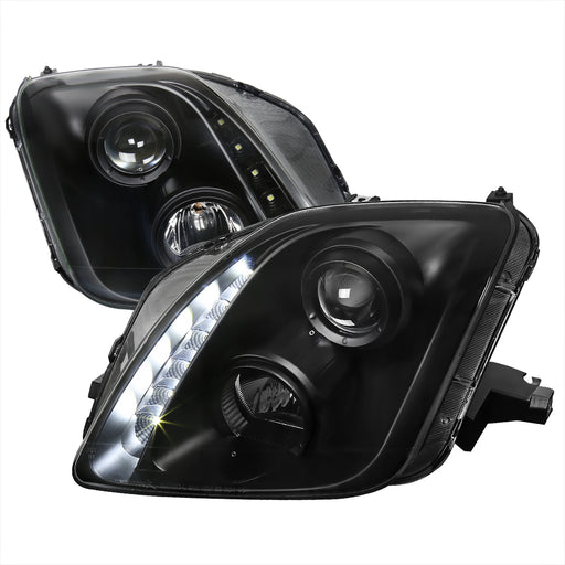 Spec-D 97-01  Honda Prelude Projector Headlights Black LHP-PL97JM-RS