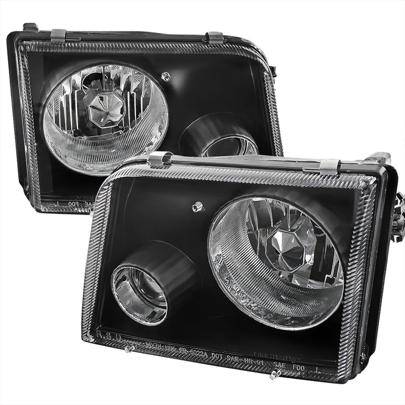 Spec-D 93-97 Ford Ranger Projector Lights  Black LHP-RAN93JM-APC