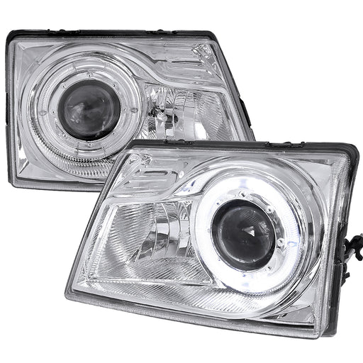 Spec-D 98-00 Ford Ranger Halo Projector Chrome Housing LHP-RAN98-RS