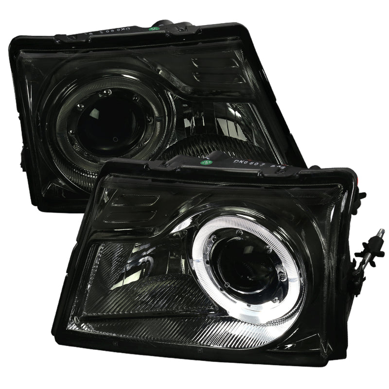 Spec-D 98-00 Ford Ranger Halo Projector Smoke Lens LHP-RAN98G-RS