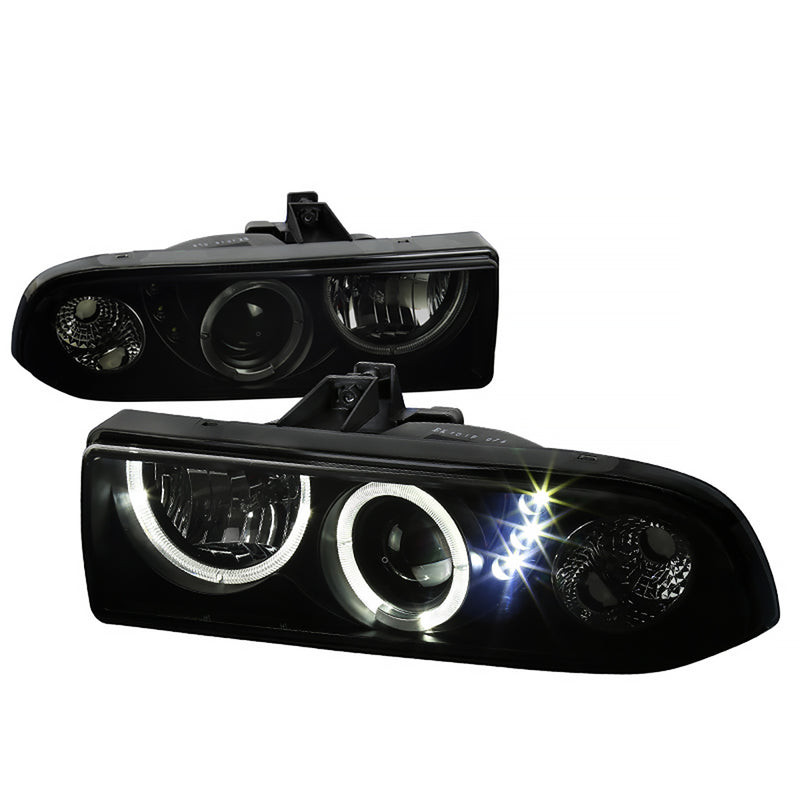 Spec-D 98-04 Chevrolet S10 Projector Headlights- Smoke With Black Housing LHP-S1098SM-RS