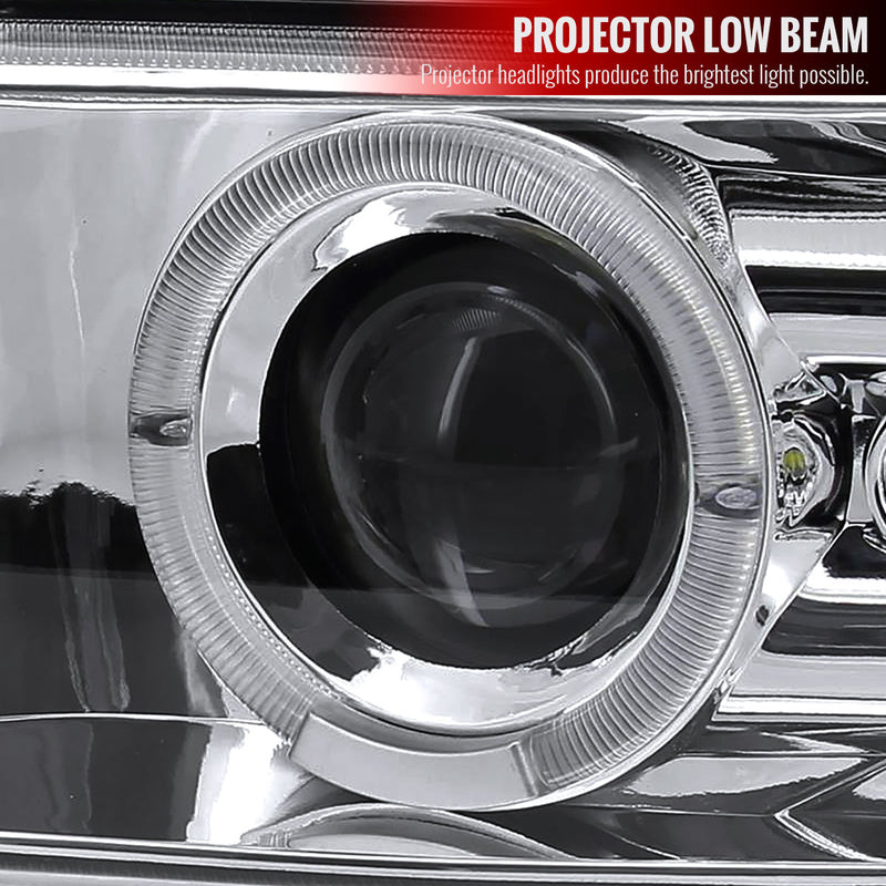 Spec-D 99-02 Chevrolet  Silverado  Projector Headlight Chrome Housing  LHP-SIV99-RS