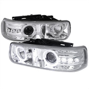 Spec-D 00-06 Chevrolet Suburban Projector Headlight Chrome Housing  LHP-SIV99-RS