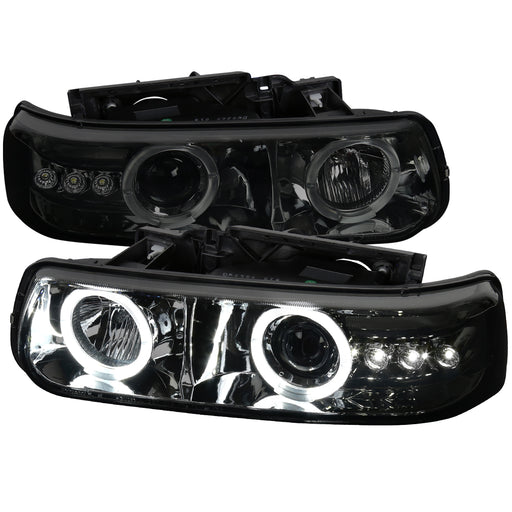 Spec-D 99-02   Chevrolet Silverado Projector Headlights Smoke LHP-SIV99G-RS
