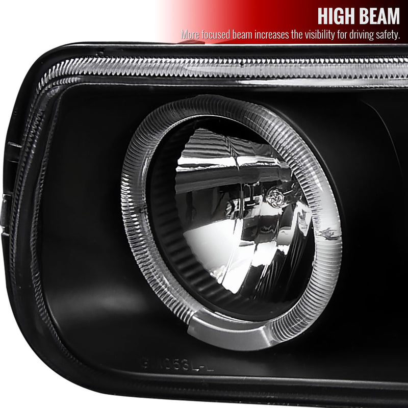 Spec-D 00-06 Chevrolet Tahoe Projector Headlight Black Housing  LHP-SIV99JM-RS