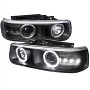 Spec-D 00-06 Chevrolet Suburban Projector Headlight Black Housing  LHP-SIV99JM-RS