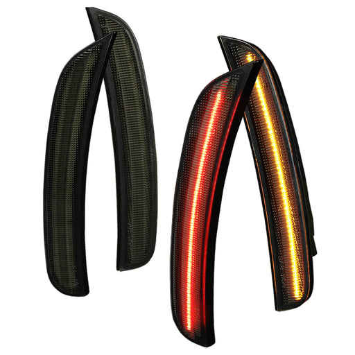 Spec-D 15-18 Dodge Charger Led Side Marker-4Pc-Smoke-F+R LSM-CHG15GLED4P-VS