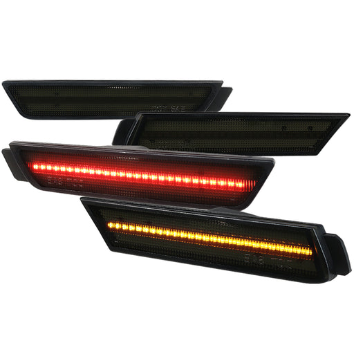 Spec-D 10-15 Chevrolet Camaro Led Side Marker - Smoke LSM-CMR10GLED4P-VS