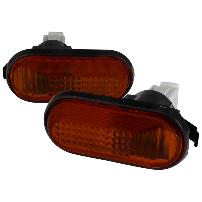 Spec-D 92-95 Honda Civic Side Marker Lights Smoke Amber Dome Type LSM-CV92GADT