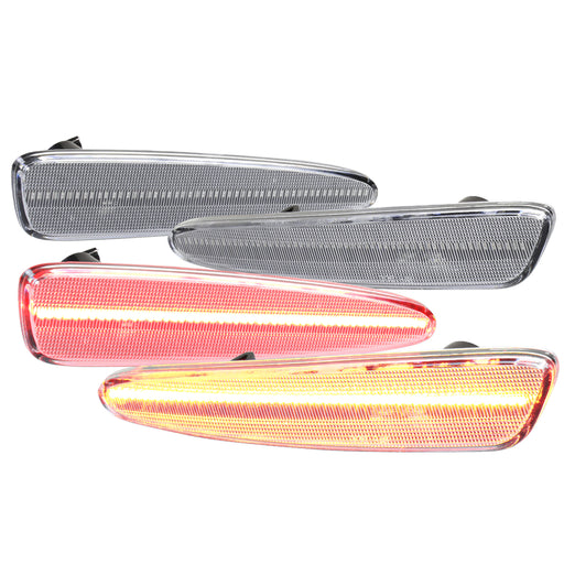 Spec-D 05-13 Chevrolet Corvette C6 Led Side Markers With Clear Lens LSM-CVET05CLED4P-VS