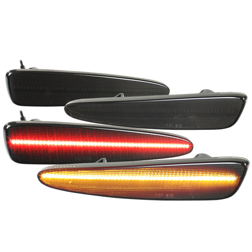 Spec-D 05-13 Chevrolet Corvette C6 Led Side Markers With Smoked Lens LSM-CVET05GLED4P-VS