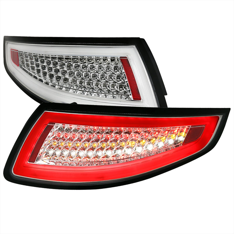 Spec-D 05-08 Porsche 997 911 Led Chrome Tail Light LT-91105CLED-TM