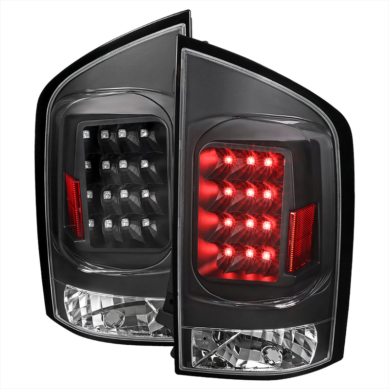 Spec-D 05-15 Nissan Armada Tail Lights- All Black Housing With Clear Lens LT-AMD04JMLED-V2-TM