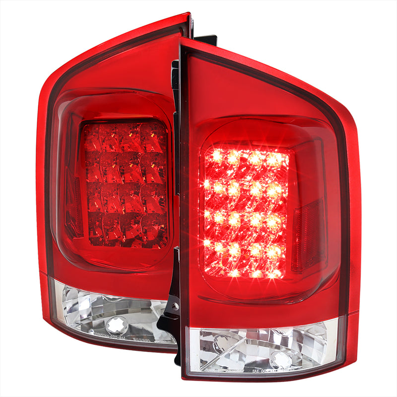 Spec-D 05-12 Nissan Armada Led Tail Lights Red LT-AMD04RLED-TM
