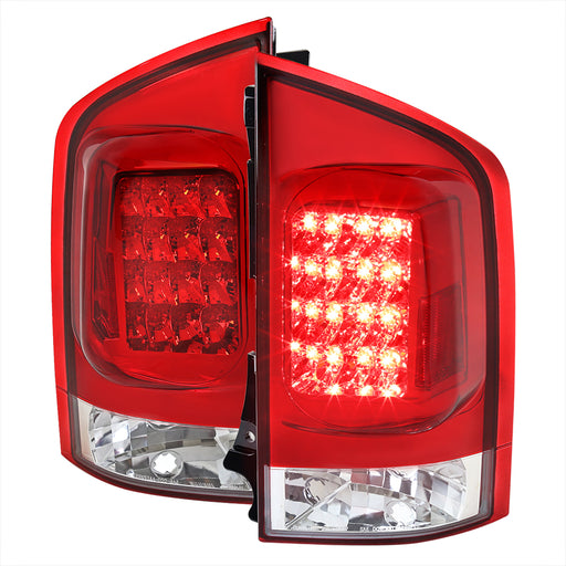 Spec-D 05-12 Nissan Armada Led Tail Lights Red LT-AMD04RLED-TM