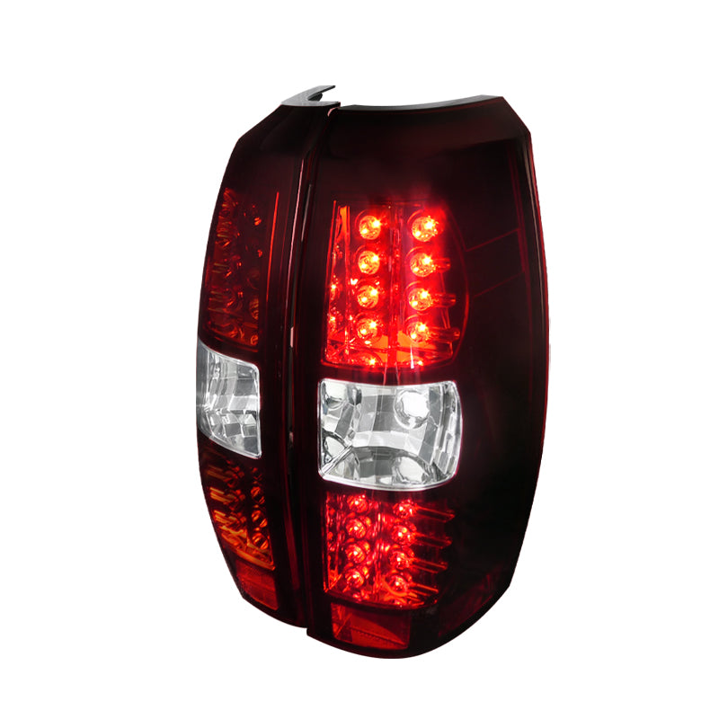 Spec-D 07-12 Chevrolet  Avalanche  Red Clear Lens Led Tail Lights  LT-AVA07RLED-TM