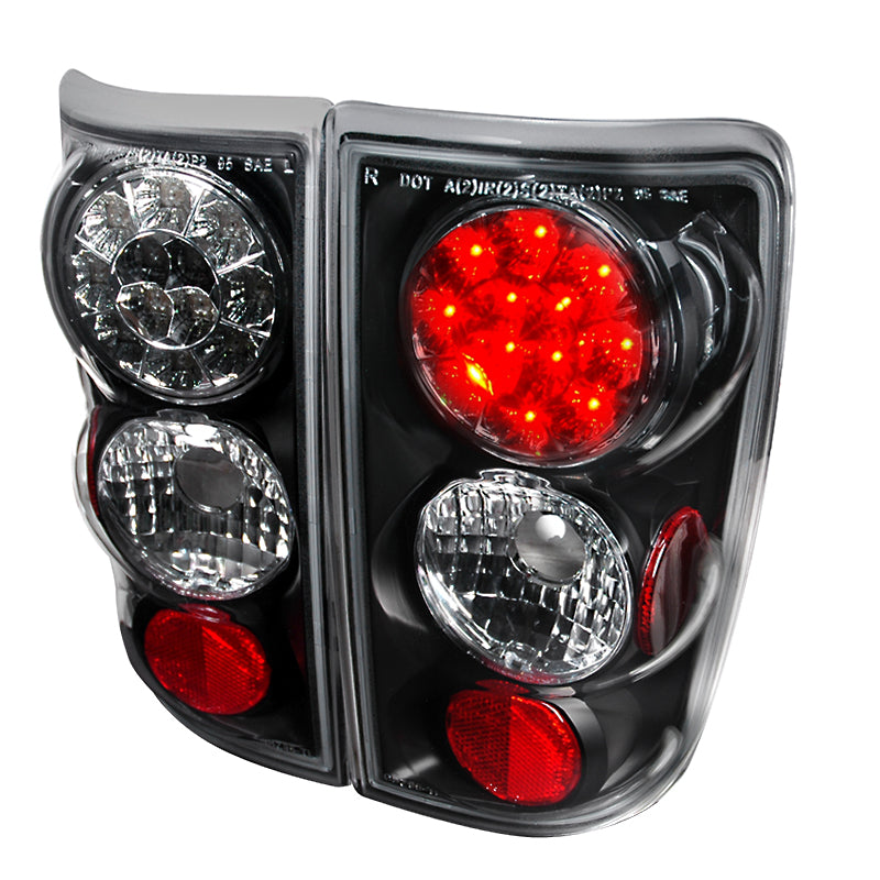 Spec-D 95-00 Chevrolet Blazer Led Tail Lights Black LT-BLZ95JMLED-TM