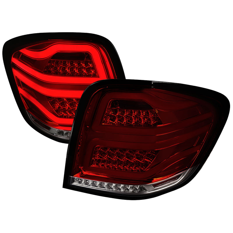 Spec-D 06-11 Mercedes Benz W164  Ml Class Led Tail Lights Red Smoke LT-BW16406RGLED-TM