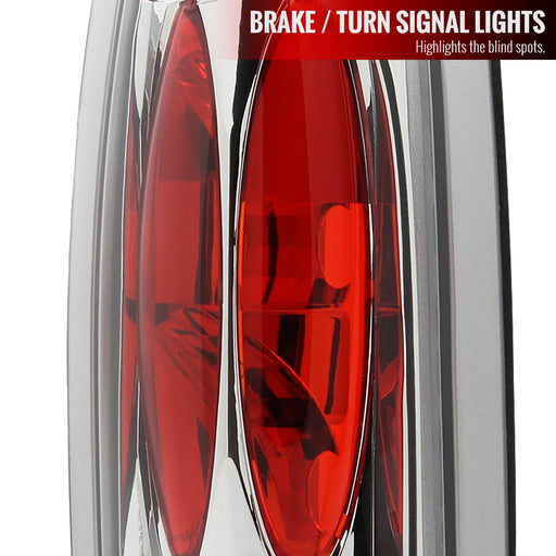 Spec-D 88-98 Chevrolet C10 Altezza Tail Light Chrome LT-C1088-TM