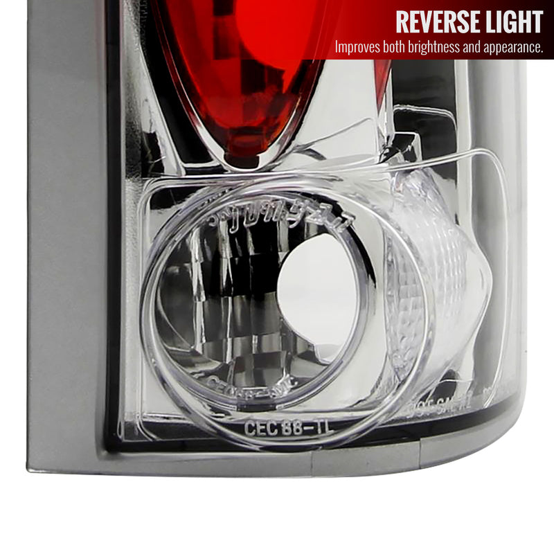 Spec-D 99-00 Cadillac Escalade Altezza Tail Light Chrome LT-C1088-TM
