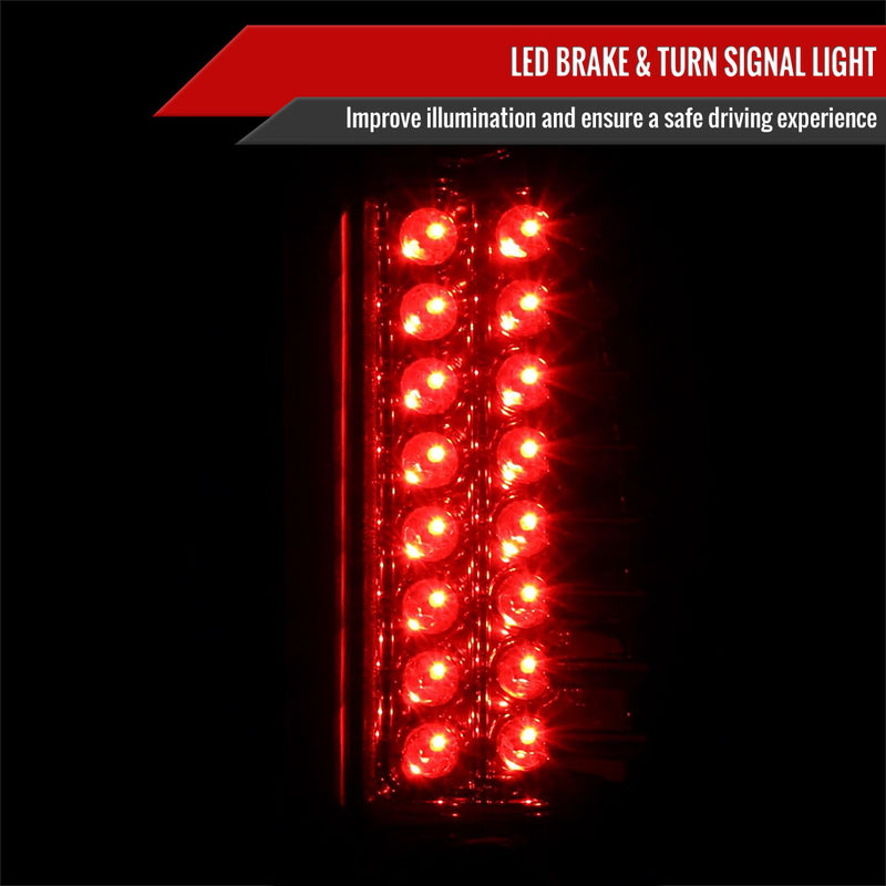 Spec-D 88-98 Chevrolet C10 Led Tail Lights Chrome LT-C1088CLED-TM