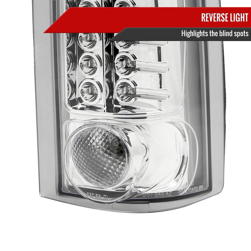 Spec-D 99-00 Cadillac Escalade Led Tail Lights Chrome LT-C1088CLED-TM