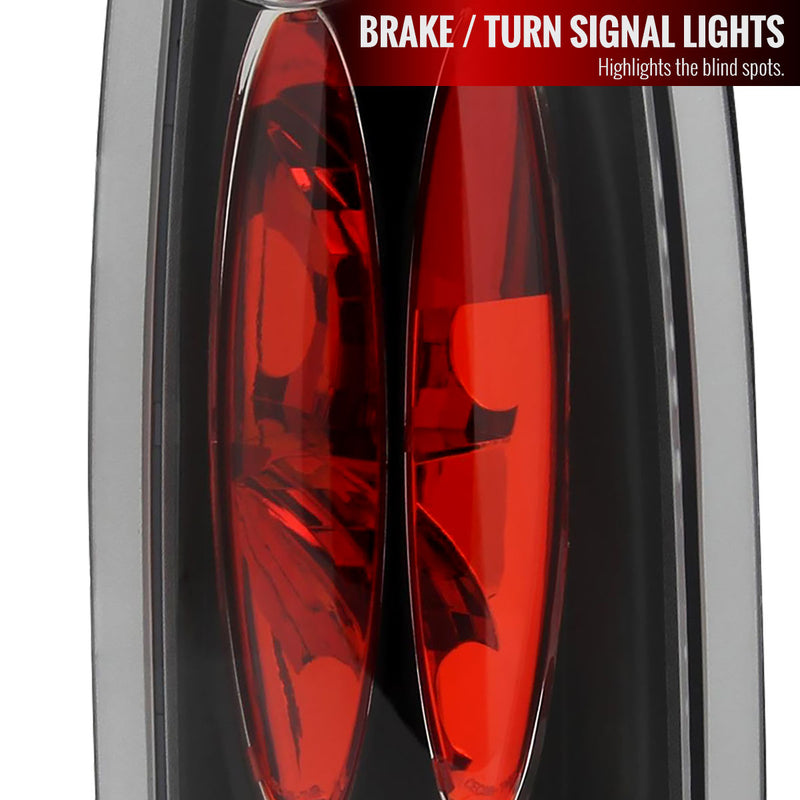 Spec-D 99-00 Cadillac Escalade Altezza Tail Light Black LT-C1088JM-TM