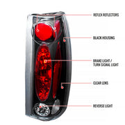 Spec-D 88-98 Chevrolet C10 Altezza Tail Light Black LT-C1088JM-TM