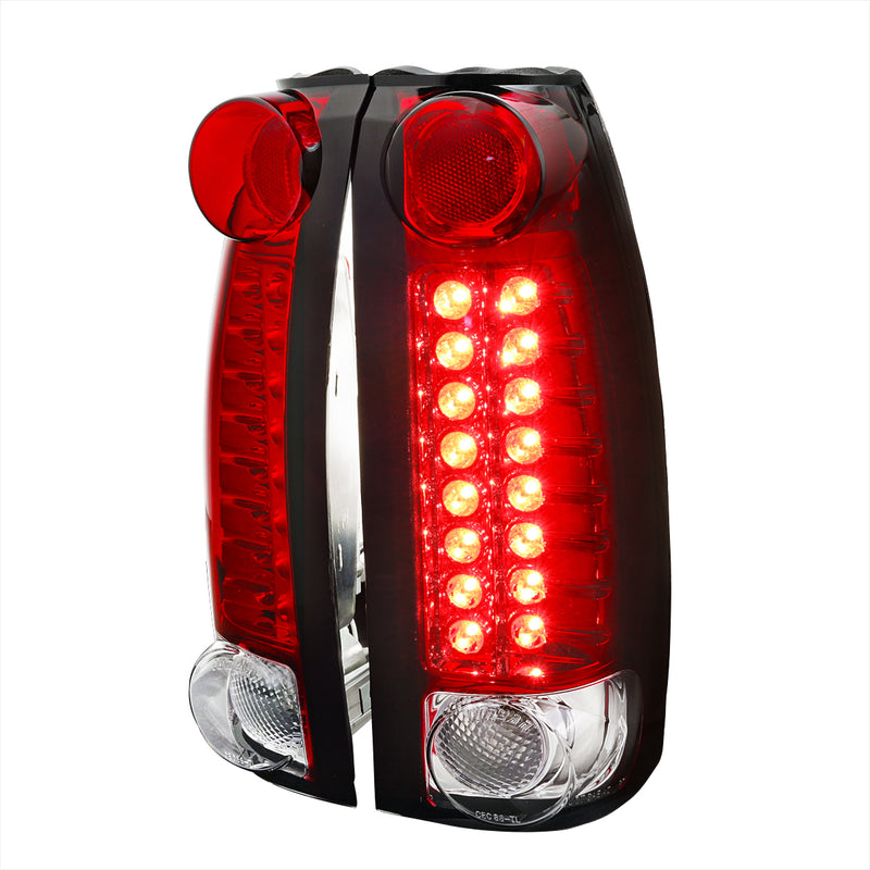 Spec-D 88-98 Chevrolet C10 Led Tail Lights Red LT-C1088RLED-TM