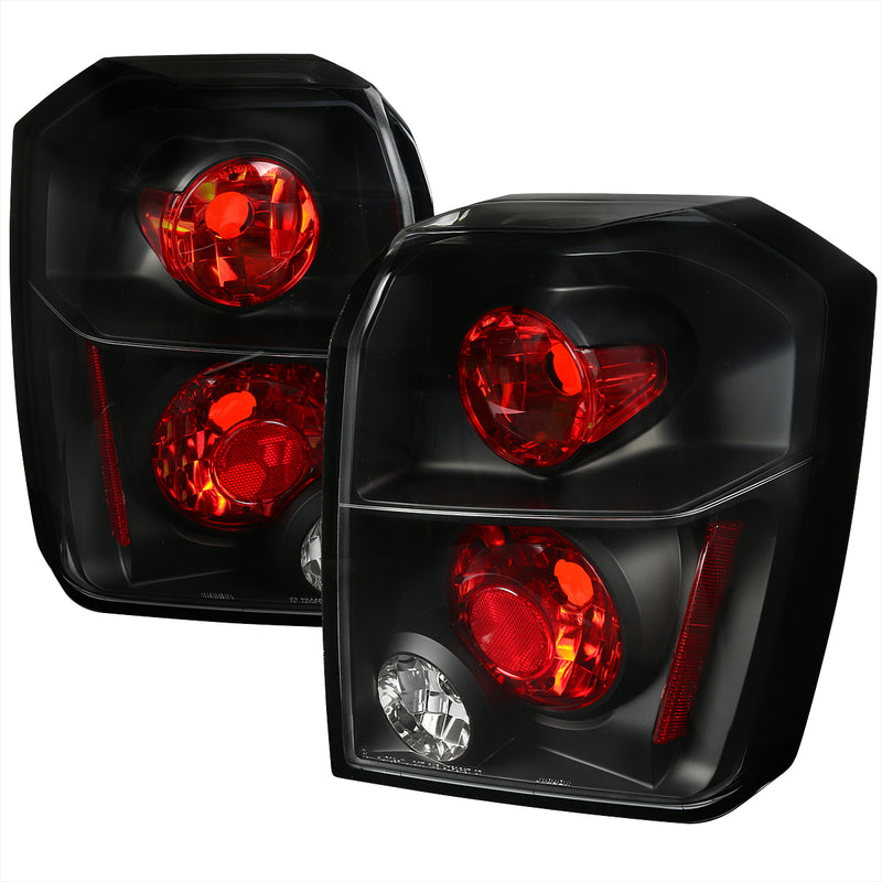 Spec-D 07-12 Dodge Caliber Altezza Tail Light Black - Fit 3 Socket Design Only LT-CAL06JM-TM