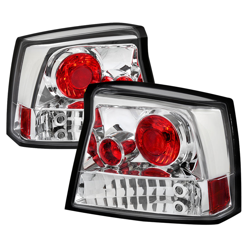 Spec-D 05-08 Dodge Charger Altezza Tail Light Chrome LT-CHG05-TM