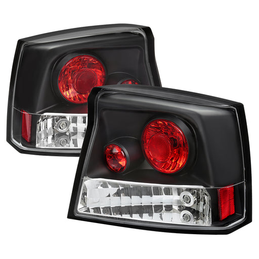 Spec-D 05-08 Dodge Charger Altezza Tail Light Black LT-CHG05JM-TM