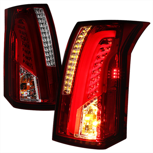 Spec-D 03-07 Cadillac Cts Led Tail Lights Red Smoke LT-CTS03RGLED-TM