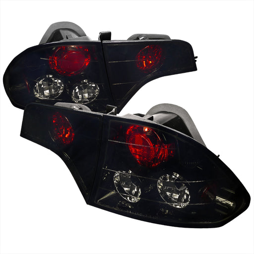 Spec-D 06-11 Honda  Civic  4 Doors Euro Tail Lights Glossy Black Housing With Smoke Lens  LT-CV064BB-TM