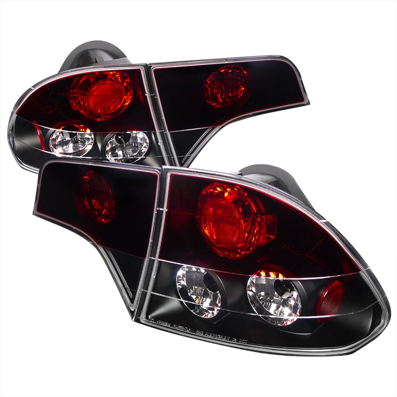 Spec-D 06-11 Honda  Civic  Tail Light 4 Piece Black Housing Red Top Lens  LT-CV064RJM-TM